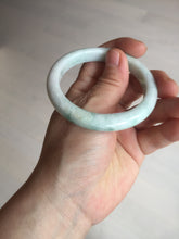 Load image into Gallery viewer, 53mm Certified Type A 100% Natural sunny green white(白底青) Jadeite Jade bangle BP41-3176
