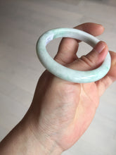 Load image into Gallery viewer, 53mm Certified Type A 100% Natural sunny green white(白底青) Jadeite Jade bangle BP41-3176
