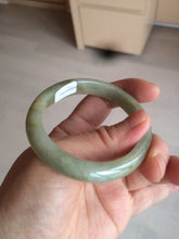 Load image into Gallery viewer, 49.5mm Certified Type A 100% Natural yellow/gray/green Jadeite Jade bangle AF80-5002
