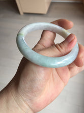 Load image into Gallery viewer, 56.5mm certified 100% natural type A white/light green white purple jadeite jade bangle AH104-0524
