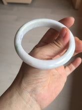 Load image into Gallery viewer, 59.5mm Certified Type A 100% Natural sunny green white (白底青) Jadeite Jade bangle BP42-3182
