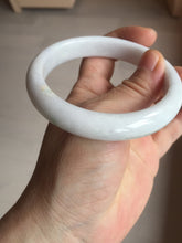 Load image into Gallery viewer, 59.5mm Certified Type A 100% Natural sunny green white (白底青) Jadeite Jade bangle BP42-3182
