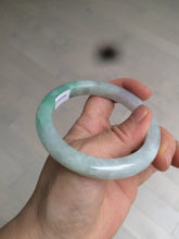 Load image into Gallery viewer, 57mm certified Type A 100% Natural sunny green/white/purple Jadeite Jade bangle L146-5350
