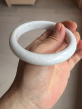 Load image into Gallery viewer, 59.5mm Certified Type A 100% Natural sunny green white (白底青) Jadeite Jade bangle BP42-3182
