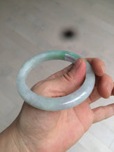 Load image into Gallery viewer, 57mm certified Type A 100% Natural sunny green/white/purple Jadeite Jade bangle L146-5350
