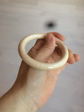 Load image into Gallery viewer, 53.8mm 100% natural beige yellow pink Coral Jade (珊瑚玉) bangle XY63
