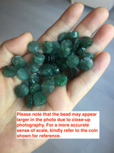 Load image into Gallery viewer, 10-10.5mm 100% natural type A icy watery dark green blue gray four-leaf clover Guatemala jadeite jade pendants PC10

