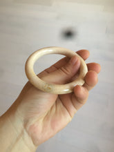 Load image into Gallery viewer, 53.8mm 100% natural beige yellow pink Coral Jade (珊瑚玉) bangle XY63
