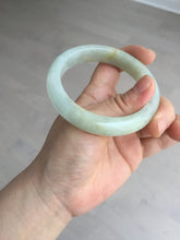 Load image into Gallery viewer, 56.6mm certified 100% natural Type A icy watery light yellow/white with jadeite jade bangle BL55-3278
