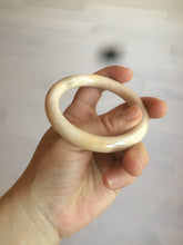 Load image into Gallery viewer, 53.8mm 100% natural beige yellow pink Coral Jade (珊瑚玉) bangle XY63
