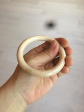 Load image into Gallery viewer, 53.8mm 100% natural beige yellow pink Coral Jade (珊瑚玉) bangle XY63
