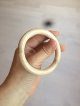 Load image into Gallery viewer, 53.8mm 100% natural beige yellow pink Coral Jade (珊瑚玉) bangle XY63
