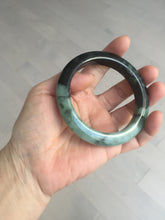 Load image into Gallery viewer, 58.8mm Certified 100% natural Type A sunny green dark green/black(绿水墨)  jadeite jade bangle PB58-9774
