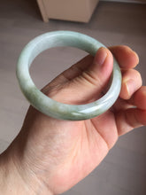 Load image into Gallery viewer, 54.7mm Certified Type A 100% Natural green Jadeite Jade bangle AU48-0237
