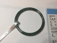 Load image into Gallery viewer, 55mm Certified Type A 100% Natural light green/blue slim round cut Guatemala Jadeite bangle PB31-5622
