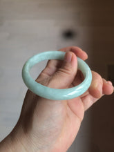 Load image into Gallery viewer, 53.7mm certificated Type A 100% Natural light green Jadeite Jade bangle H118-2849
