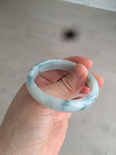 Load image into Gallery viewer, 45mm certified 100% natural Type A green/white/blue oval jadeite jade bangle B110-5003
