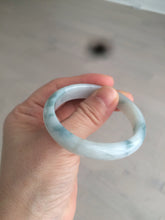 Load image into Gallery viewer, 45mm certified 100% natural Type A green/white/blue oval jadeite jade bangle B110-5003
