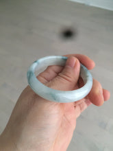 Load image into Gallery viewer, 45mm certified 100% natural Type A green/white/blue oval jadeite jade bangle B110-5003
