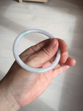Load image into Gallery viewer, 56.5mm 100% natural Type A sunny green white round cut jadeite jade bangle BL98-4669
