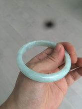 Load image into Gallery viewer, 53.7mm certificated Type A 100% Natural light green Jadeite Jade bangle H118-2849
