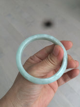 Load image into Gallery viewer, 53.7mm certificated Type A 100% Natural light green Jadeite Jade bangle H118-2849
