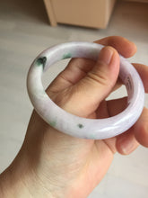 Load image into Gallery viewer, SOld! pleae don&#39;t order. Thanks. 55mm certified 100% natural type A sunny green/purple jadeite jade bangle BN86-8721
