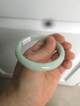 Load image into Gallery viewer, 53.7mm certificated Type A 100% Natural light green Jadeite Jade bangle H118-2849
