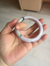 Load image into Gallery viewer, SOld! pleae don&#39;t order. Thanks. 55mm certified 100% natural type A sunny green/purple jadeite jade bangle BN86-8721
