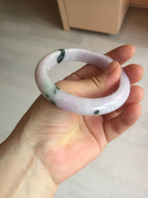 Load image into Gallery viewer, SOld! pleae don&#39;t order. Thanks. 55mm certified 100% natural type A sunny green/purple jadeite jade bangle BN86-8721
