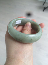 Load image into Gallery viewer, 卖了 55 mm Certified type A 100% Natural green/gray/brown/black board style Jadeite bangle R86-1530
