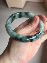 Load image into Gallery viewer, 57.2mm certified natural Type A icy watery dark green/black jadeite jade bangle BK130-8238
