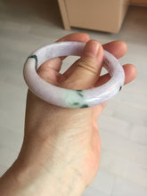 Load image into Gallery viewer, SOld! pleae don&#39;t order. Thanks. 55mm certified 100% natural type A sunny green/purple jadeite jade bangle BN86-8721
