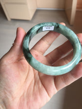 Load image into Gallery viewer, 57.2mm certified natural Type A icy watery dark green/black jadeite jade bangle BK130-8238
