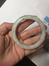 Load image into Gallery viewer, 54.7mm Certified 100% natural Type A fresh sunny green white jadeite jade bangle BN3-6337
