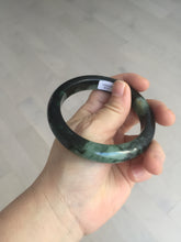 Load image into Gallery viewer, 58.8mm Certified 100% natural Type A dark green/black(绿水墨)  jadeite jade bangle pb55-9772
