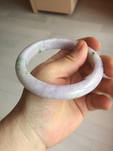 Load image into Gallery viewer, 61.4mm certified 100% natural type A sunny green/purple jadeite jade bangle BN87-8718
