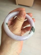 Load image into Gallery viewer, 55.5mm certified 100% natural type A sunny green/purple jadeite jade bangle BN88-8714
