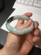 Load image into Gallery viewer, 53.9mm 100% natural Type A sunny green white purple jadeite jade bangle BN4-8233
