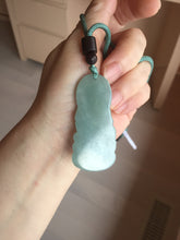 Load image into Gallery viewer, 100% natural white grade A light green white jadeite jade Guanyin pendants AU20-1
