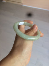 Load image into Gallery viewer, 57.4mm Certified 100% natural Type A light green/yellow/brown jadeite jade bangle m99-6168
