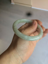 Load image into Gallery viewer, 57.4mm Certified 100% natural Type A light green/yellow/brown jadeite jade bangle m99-6168
