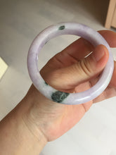 Load image into Gallery viewer, 55.5mm certified 100% natural type A sunny green/purple jadeite jade bangle BN88-8714
