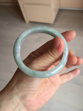 Load image into Gallery viewer, 54mm certified Type A 100% Natural light green white Jadeite Jade bangle BM67-0316

