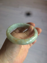 Load image into Gallery viewer, 54.4mm Certified 100% natural Type A light green/yellow jadeite jade bangle m98-6150
