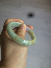 Load image into Gallery viewer, 54.4mm Certified 100% natural Type A light green/yellow jadeite jade bangle m98-6150
