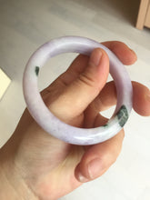 Load image into Gallery viewer, 55.5mm certified 100% natural type A sunny green/purple jadeite jade bangle BN88-8714
