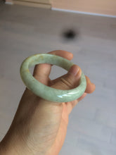 Load image into Gallery viewer, 54.4mm Certified 100% natural Type A light green/yellow jadeite jade bangle m98-6150
