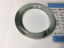 Load image into Gallery viewer, 57mm 100% natural Type A sunny green white purple jadeite jade bangle BN5-8234
