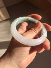 Load image into Gallery viewer, 卖了  55.3mm certified Type A 100% Natural icy watery dark green/purple/clear Jadeite Jade bangle BF144-9538
